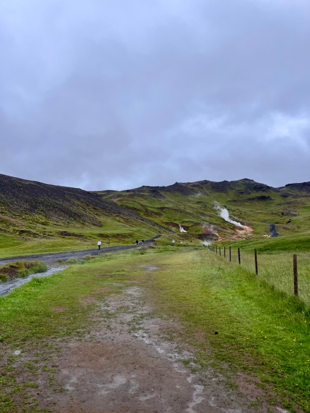 Reykjadalur Hot Springs, by travel blogger Wandering the Gap