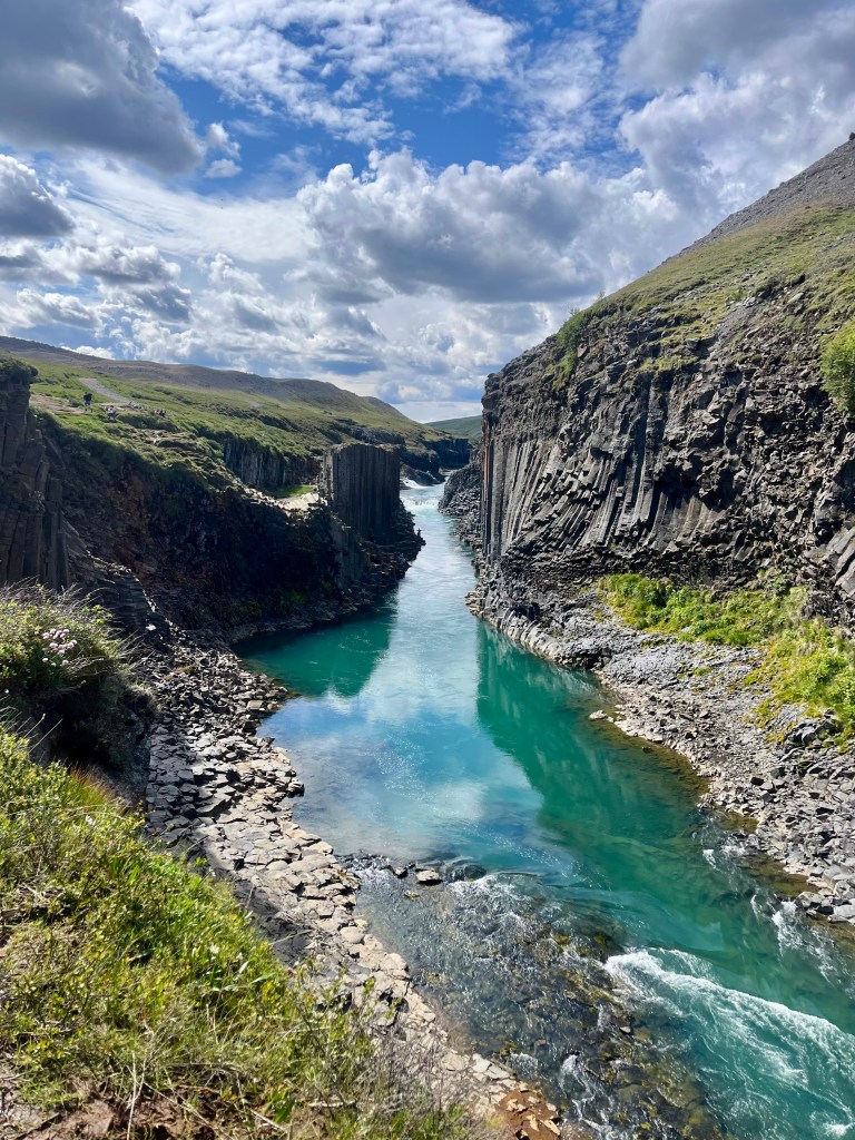 Stuðlagil Canyon, by travel blogger Wandering the Gap