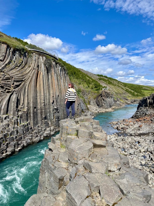 Stuðlagil Canyon, by travel blogger Wandering the Gap